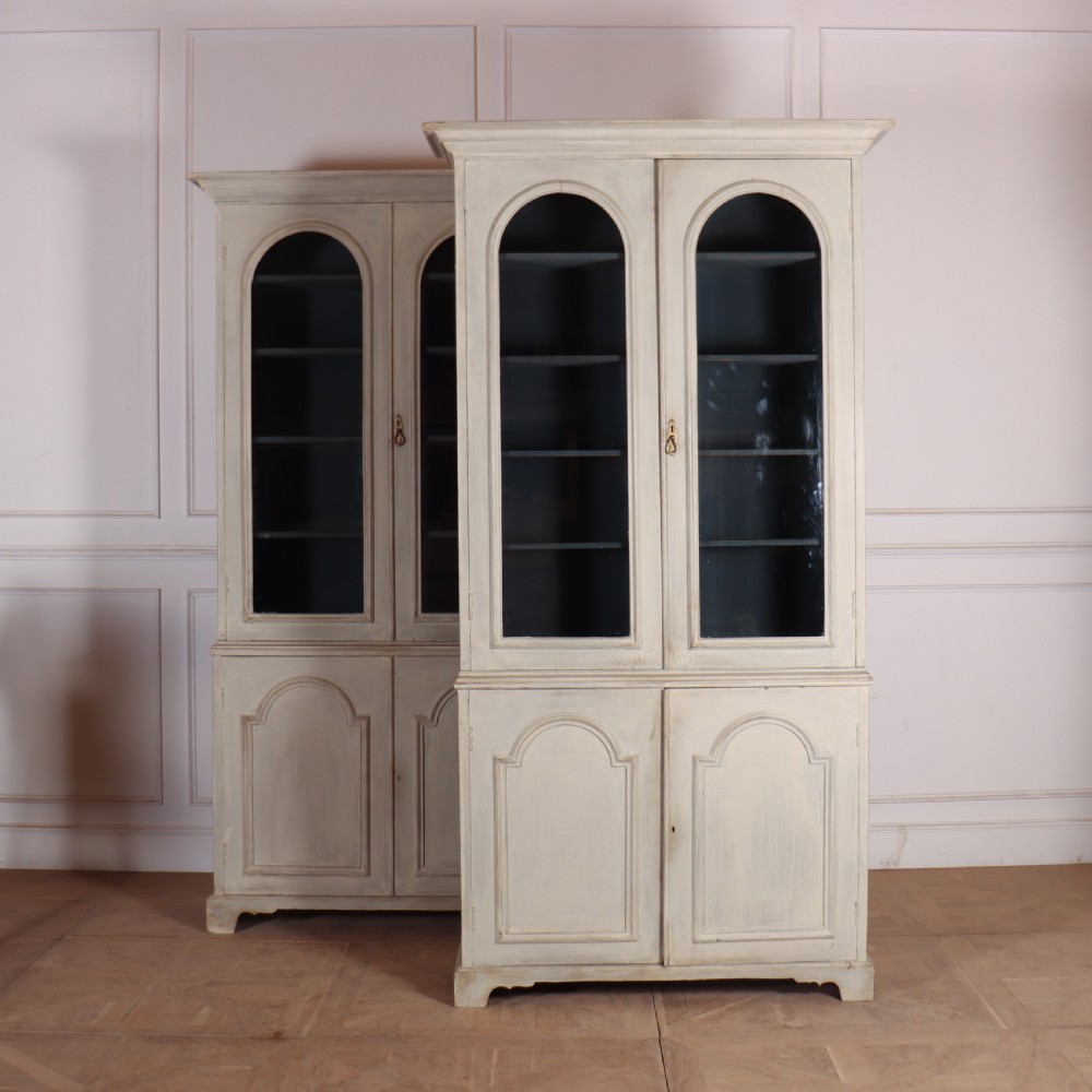Pair of Scottish Painted Bookcases View II