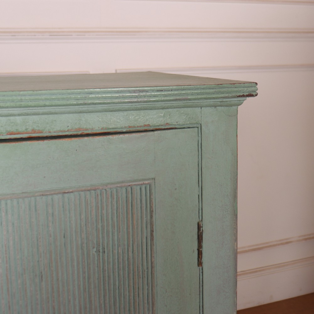 English Painted Linen Cupboard  View VIII
