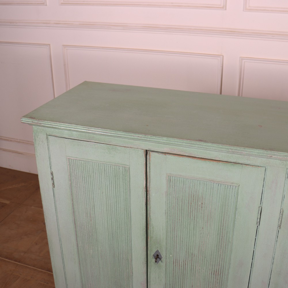 English Painted Linen Cupboard  View IX