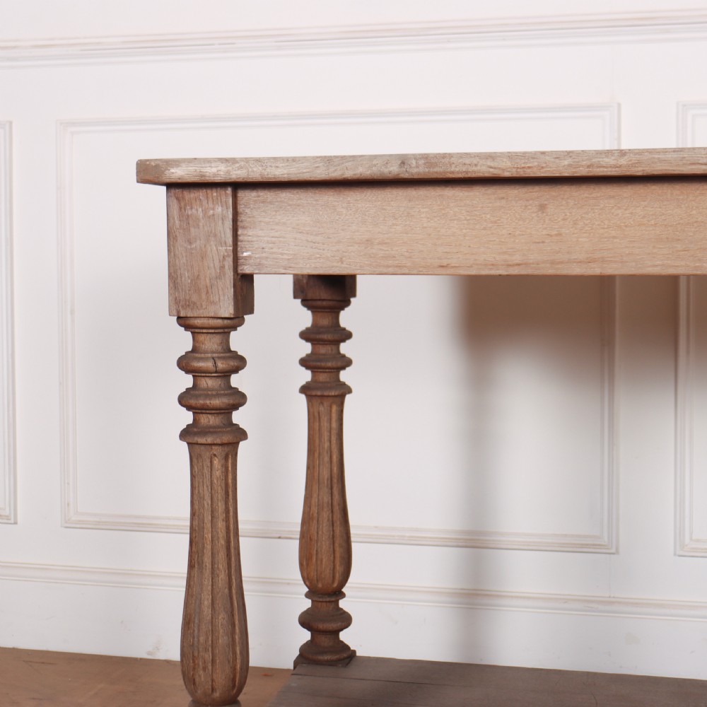 French Bleached Oak Drapers Table View IV
