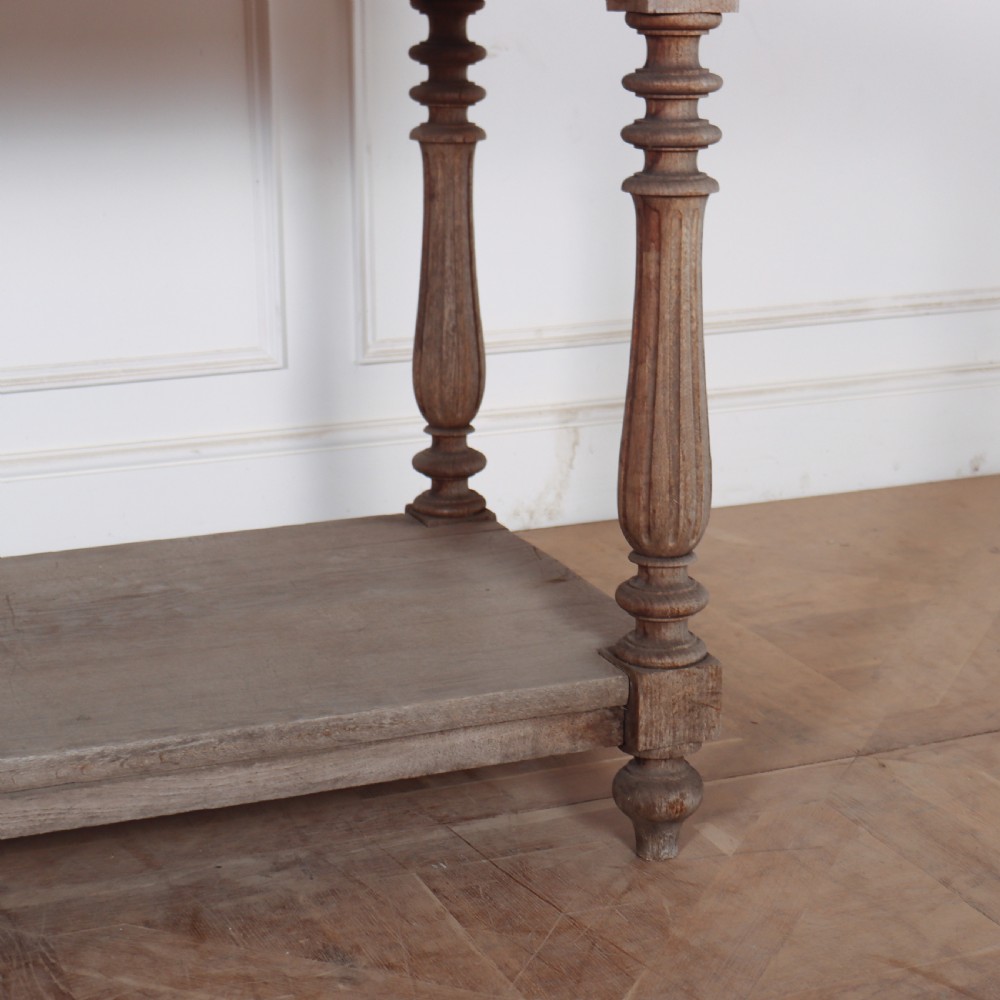 French Bleached Oak Drapers Table View V