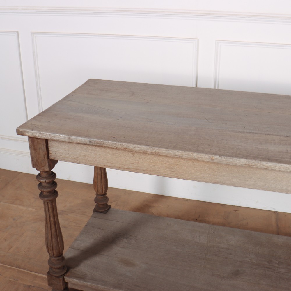 French Bleached Oak Drapers Table View VII