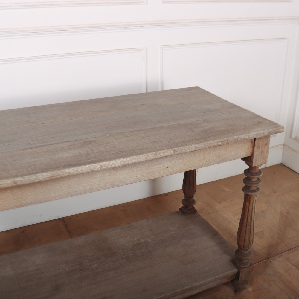 French Bleached Oak Drapers Table View VIII