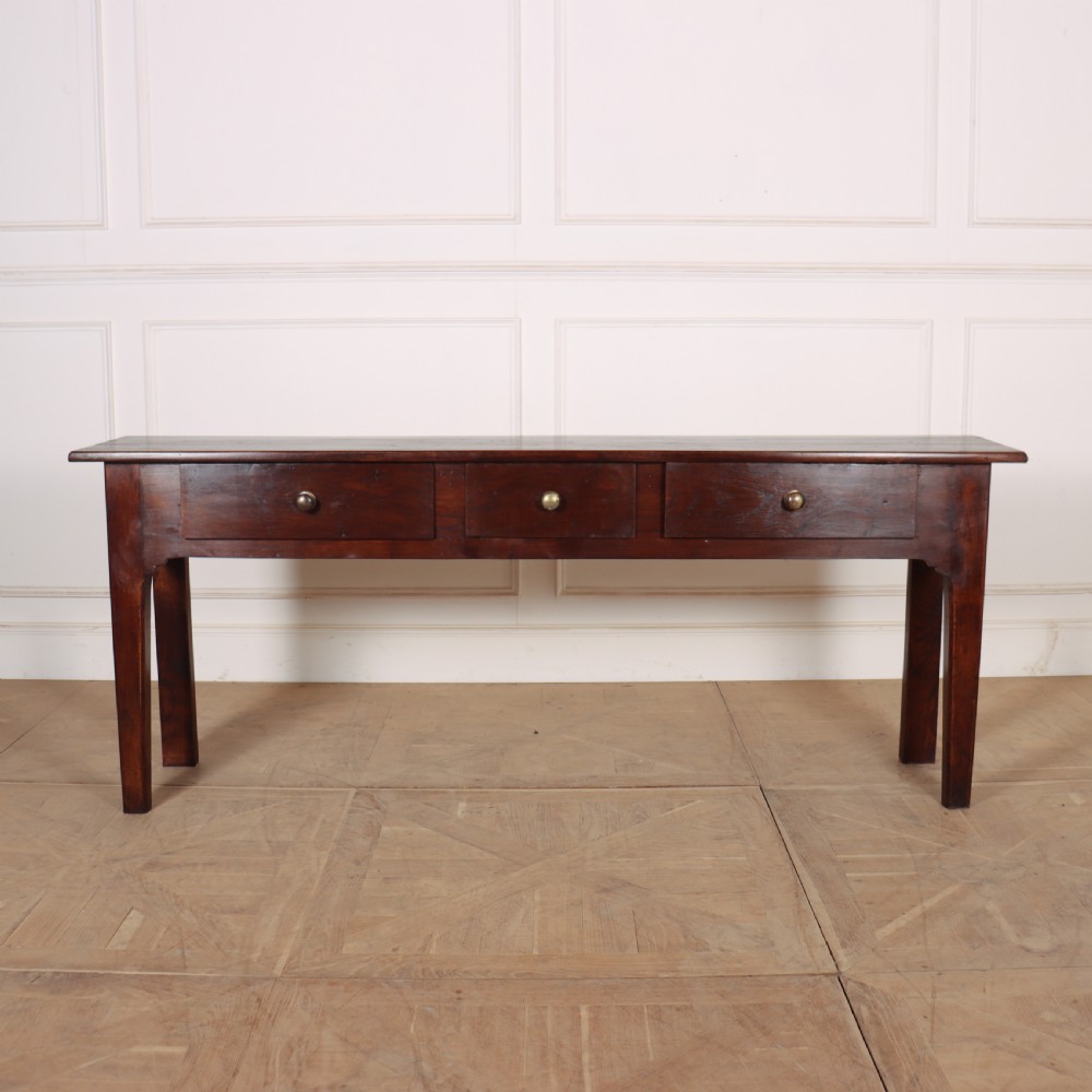 French Chestnut and Oak Serving Table