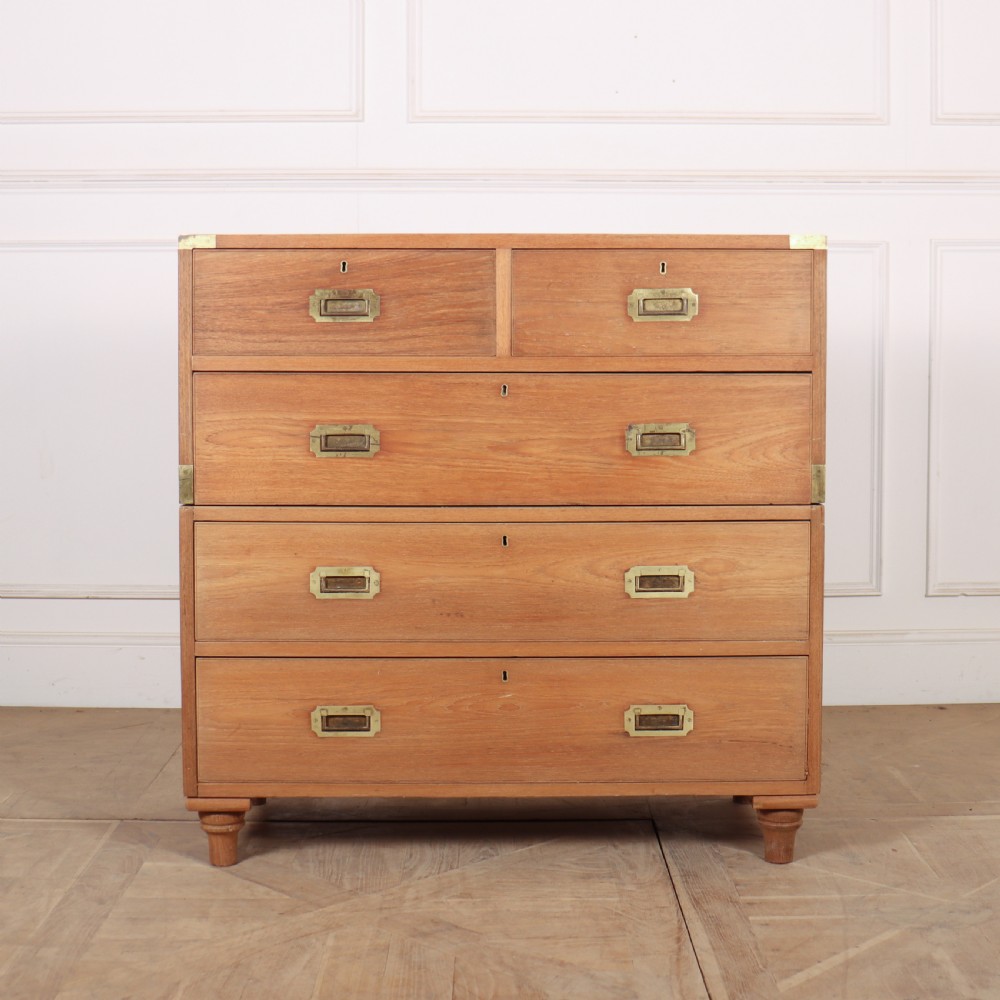 English Two Part Military Chest