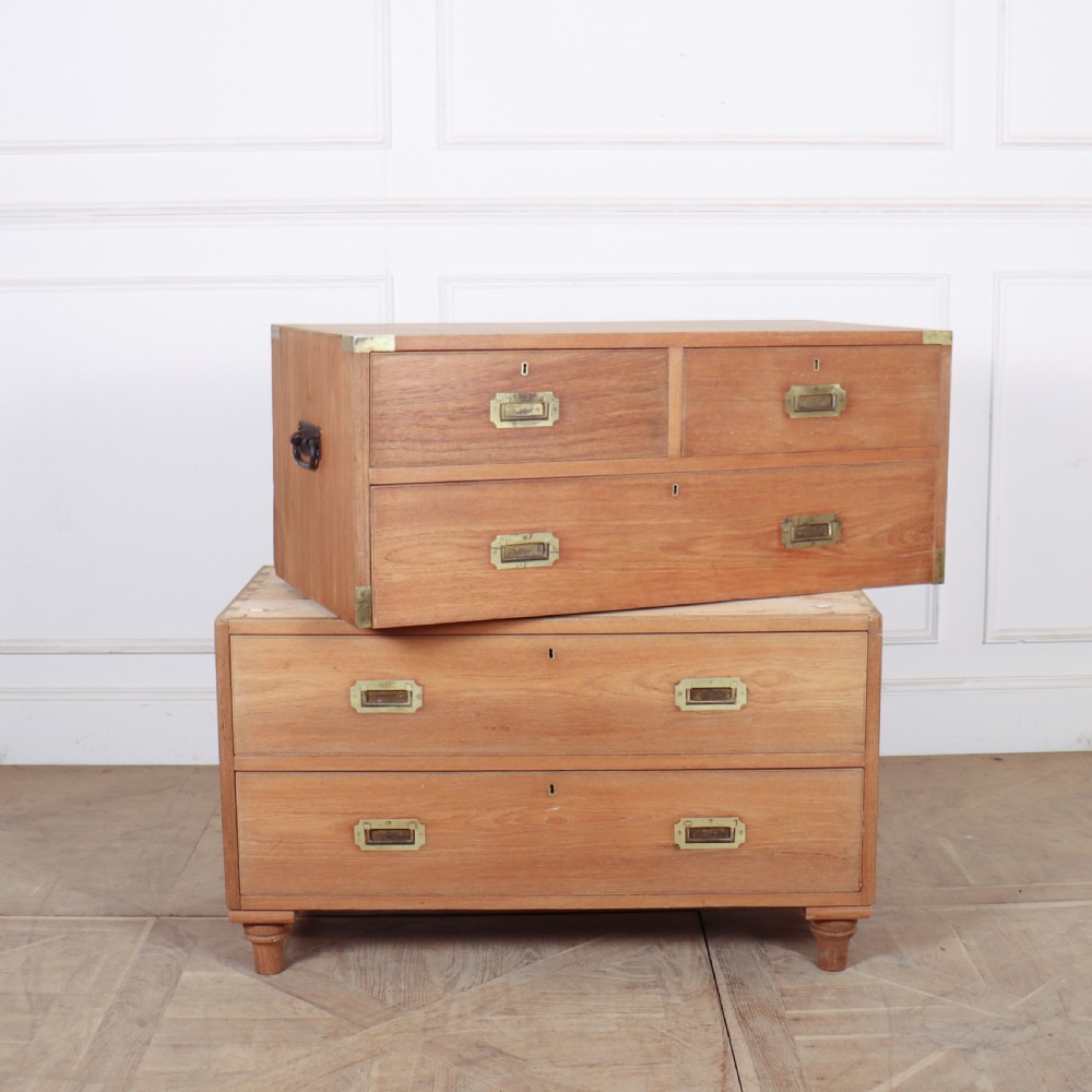 English Two Part Military Chest View VII