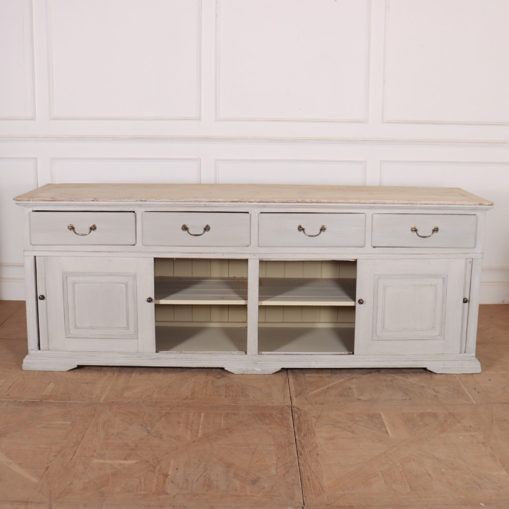 English Painted Dresser Base View VII