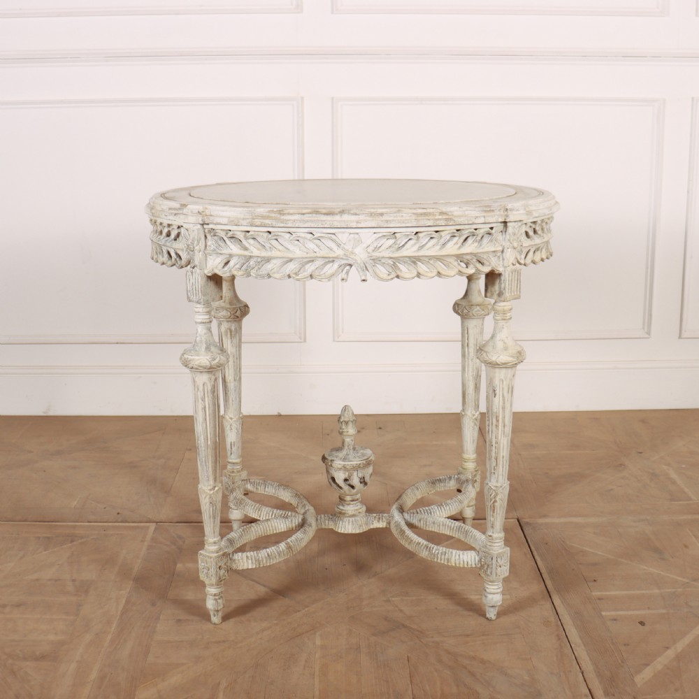 French Carved Lamp Table