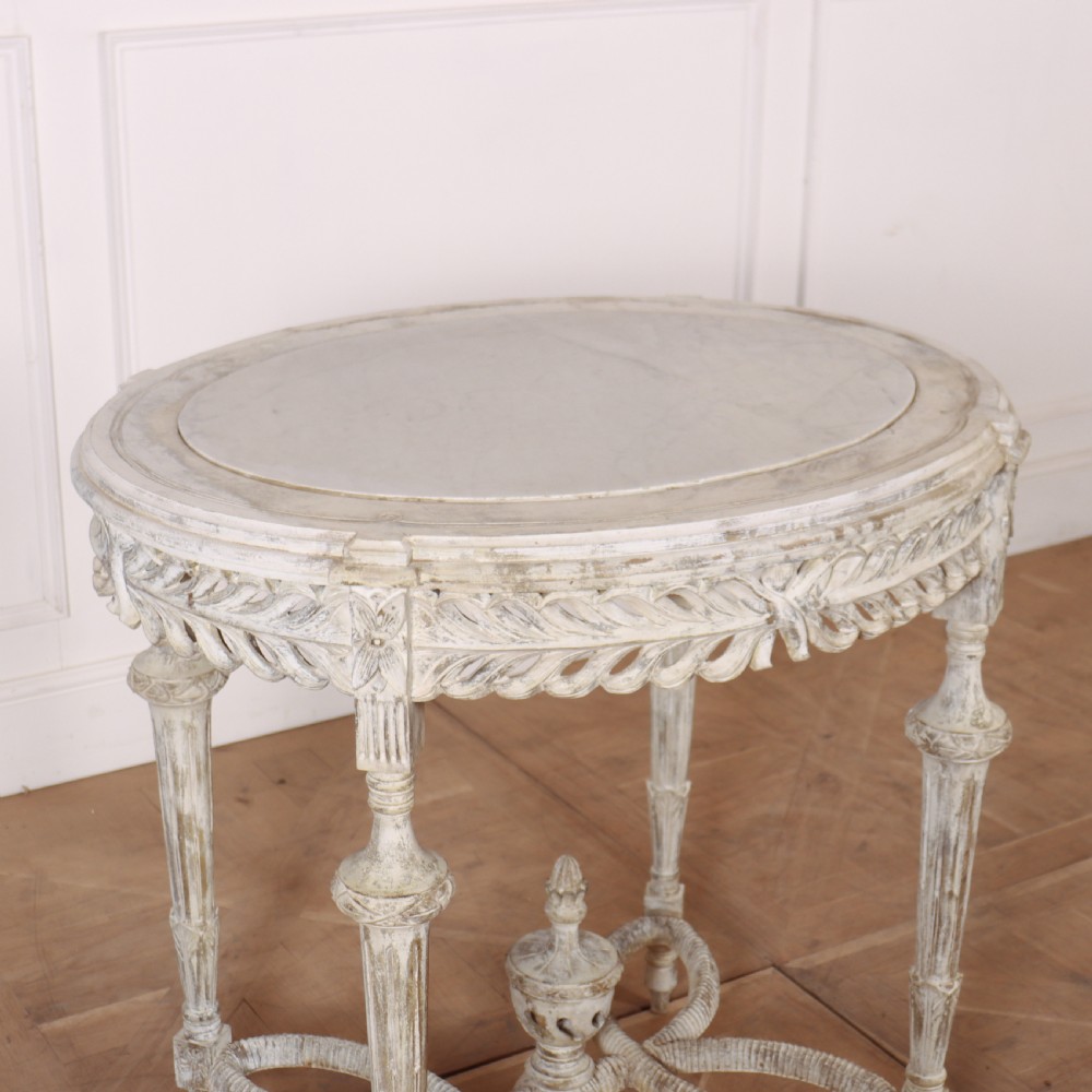 French Carved Lamp Table View IV