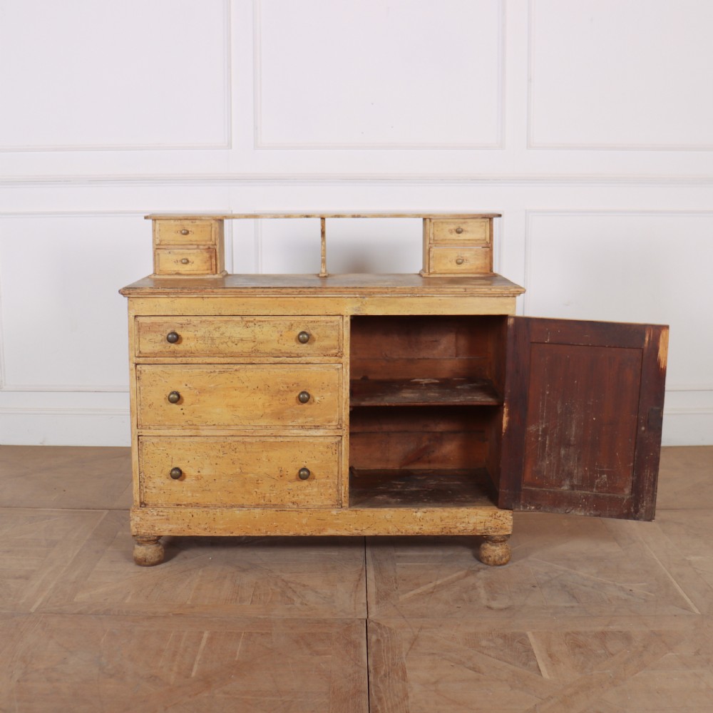Small Original Painted Dresser Base View IV