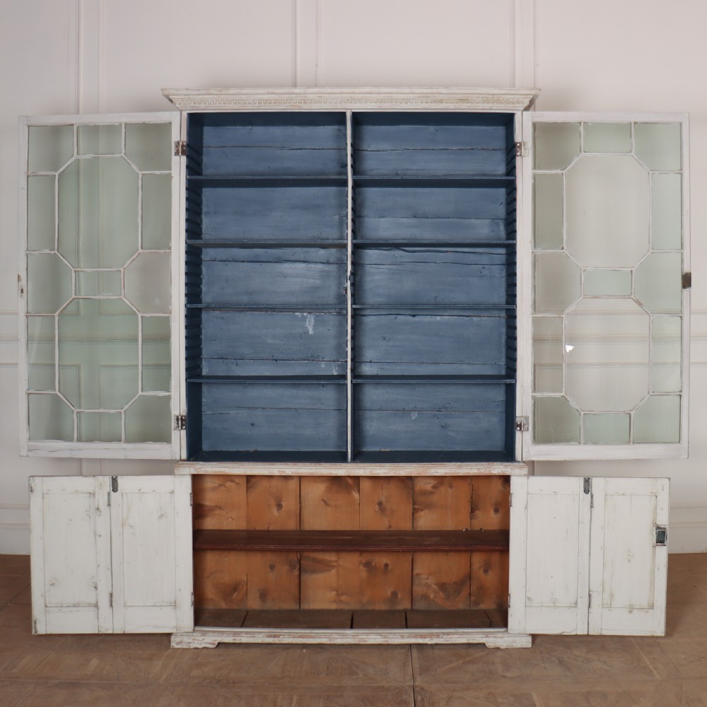 18th Century English Painted Bookcase View VIII