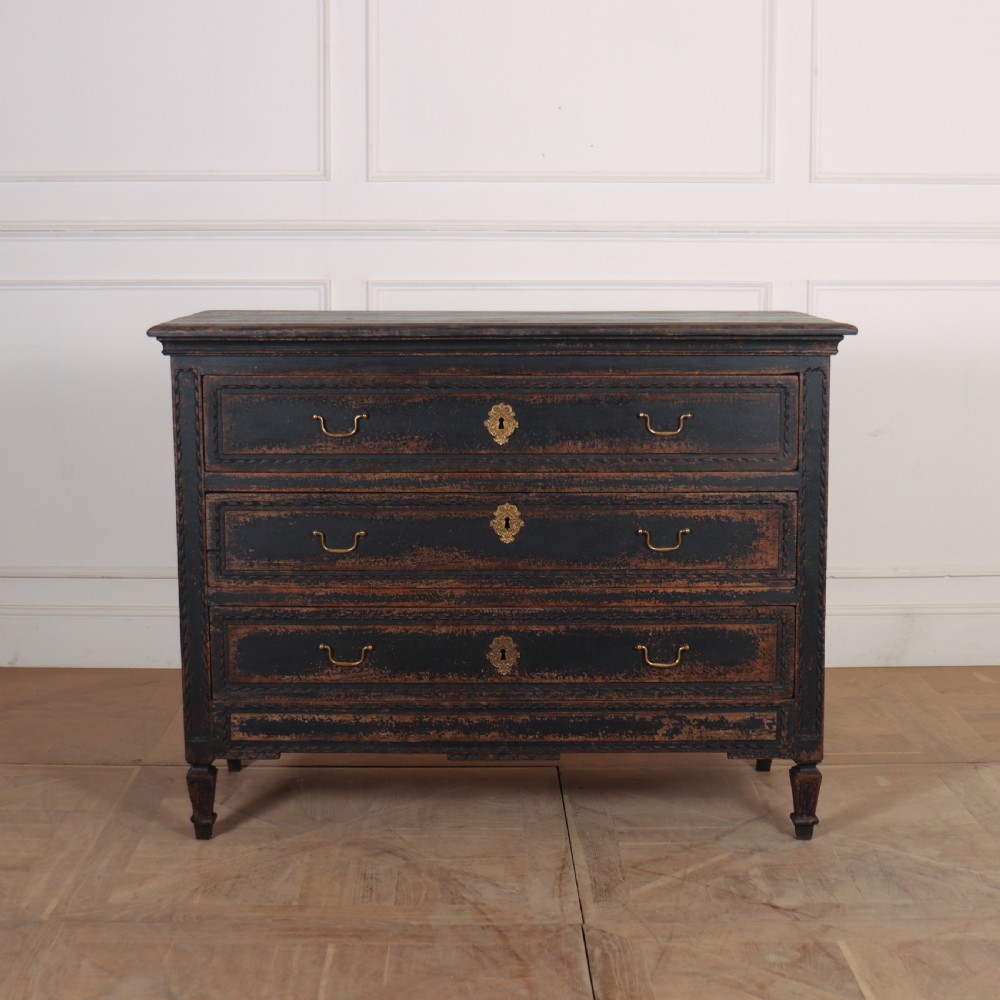 Belgian Painted Oak Commode