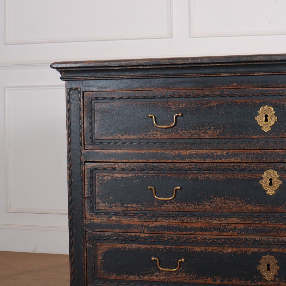 Belgian Painted Oak Commode View II