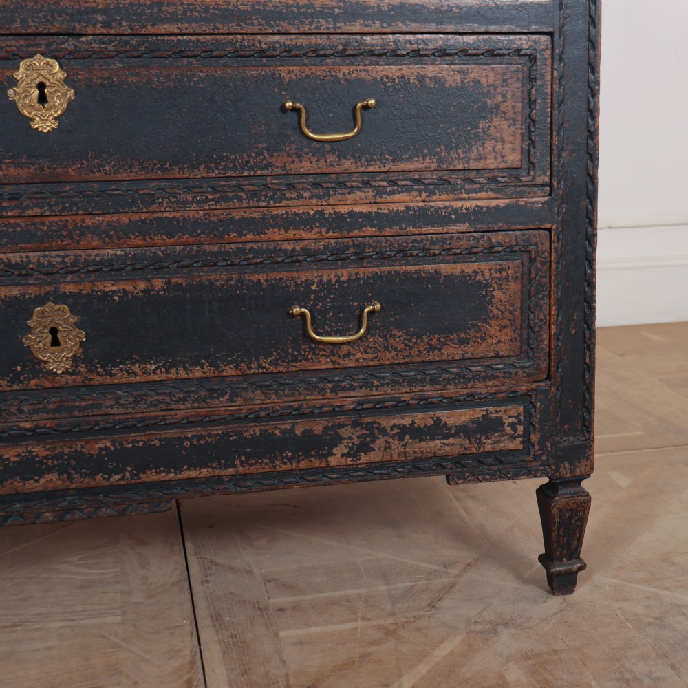Belgian Painted Oak Commode View V