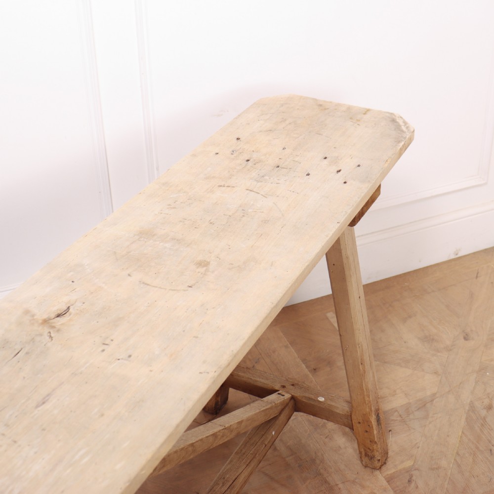 French Bleached Oak Trestle Table View VI