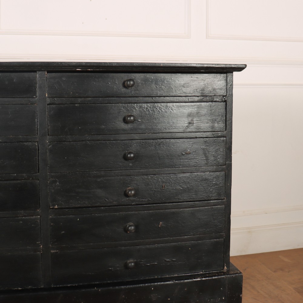 English Painted Chest of Drawers on Stand View III