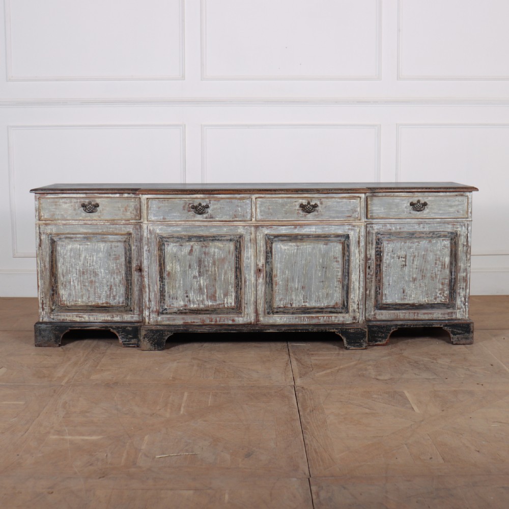 English Painted Breakfront Sideboard