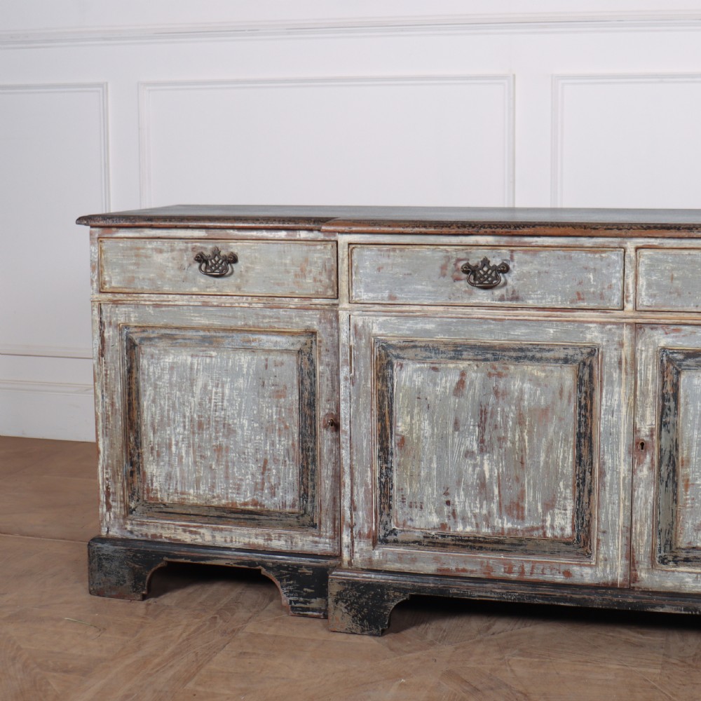 English Painted Breakfront Sideboard View II