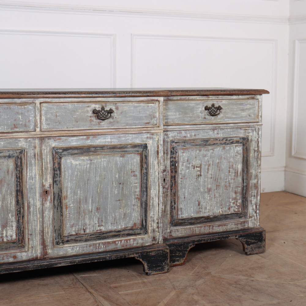 English Painted Breakfront Sideboard View III