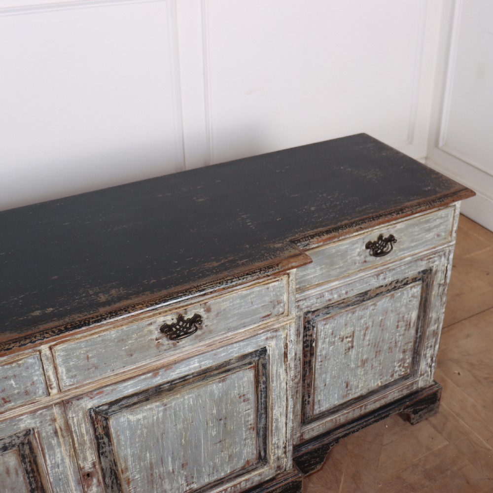 English Painted Breakfront Sideboard View V