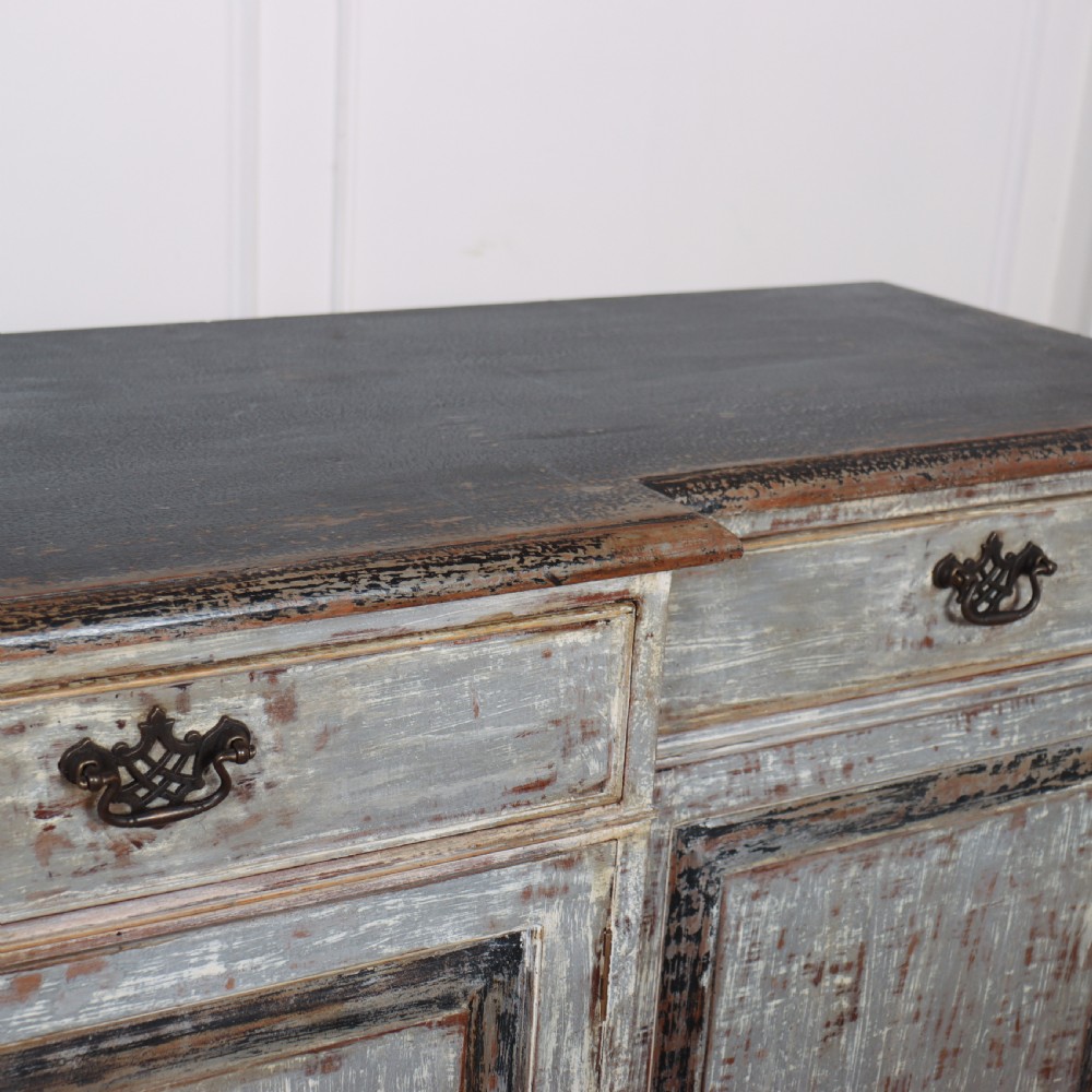 English Painted Breakfront Sideboard View IX