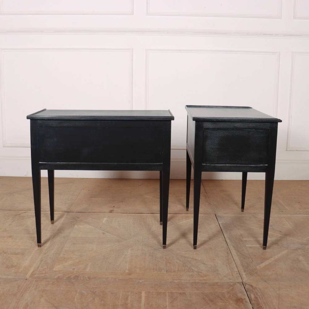 Pair of French Painted Bedside Tables View VI