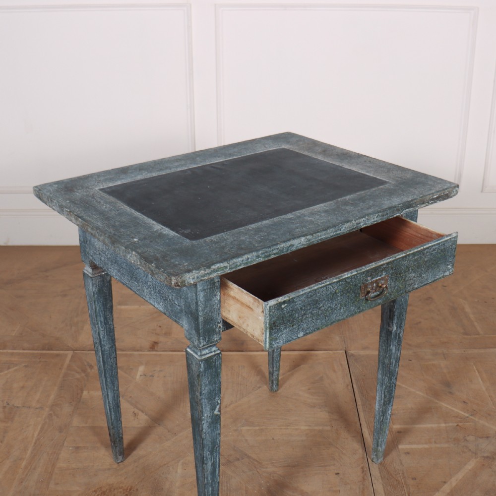 Swedish Painted Lamp Table View IV