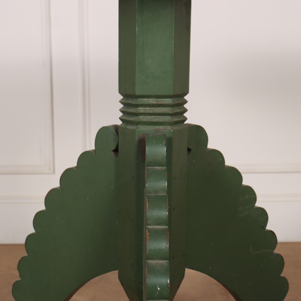 Swedish Original Painted Lamp Table View IV