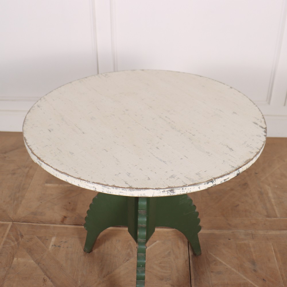 Swedish Original Painted Lamp Table View V