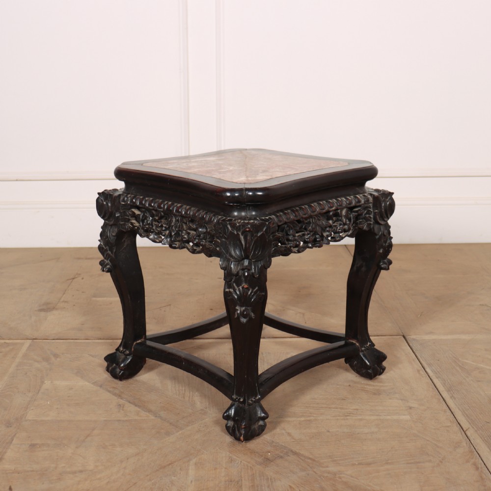 Chinese Carved Side Table