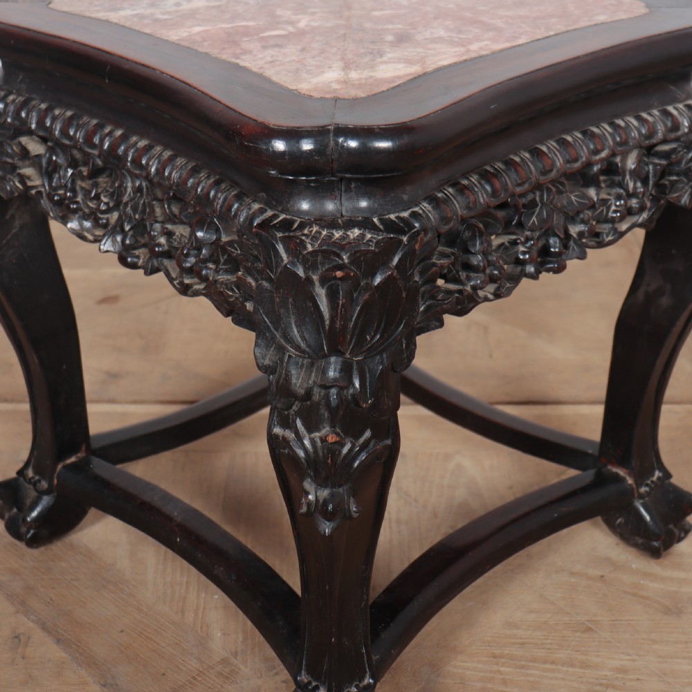 Chinese Carved Side Table View III