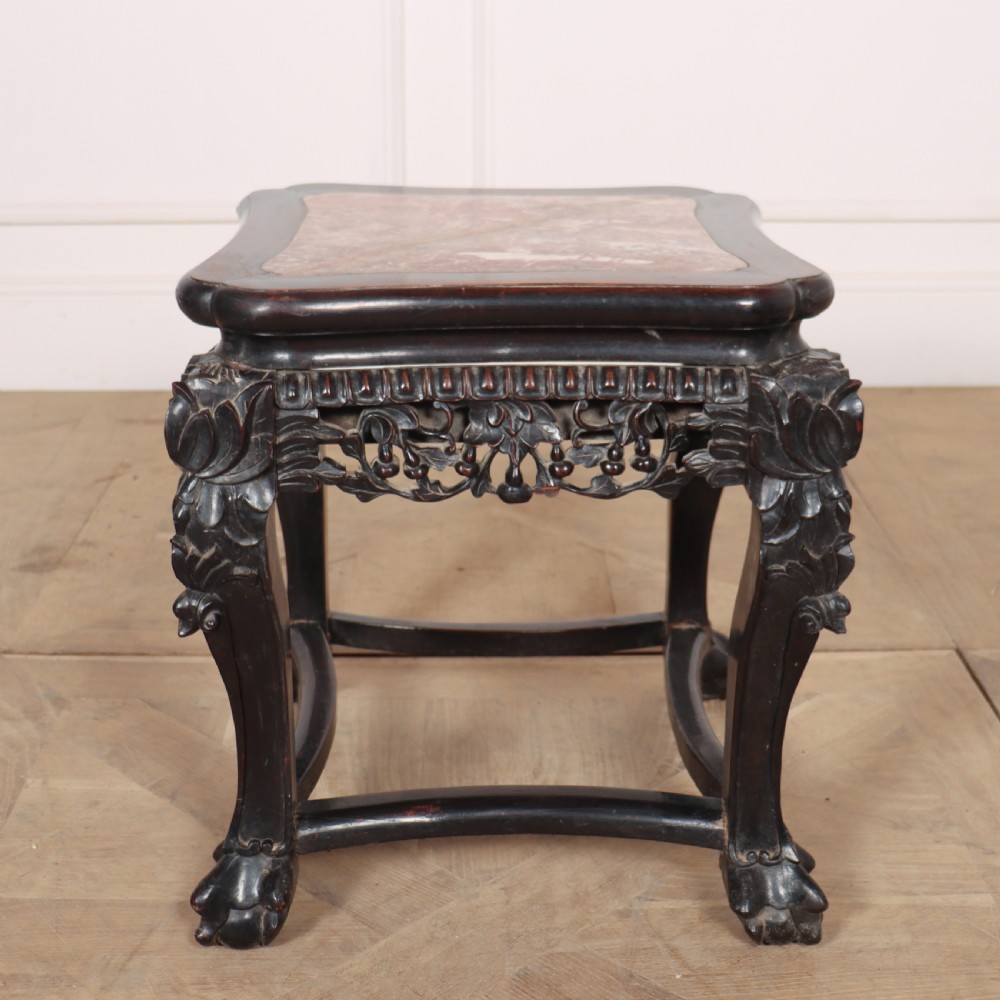 Chinese Carved Side Table View IV