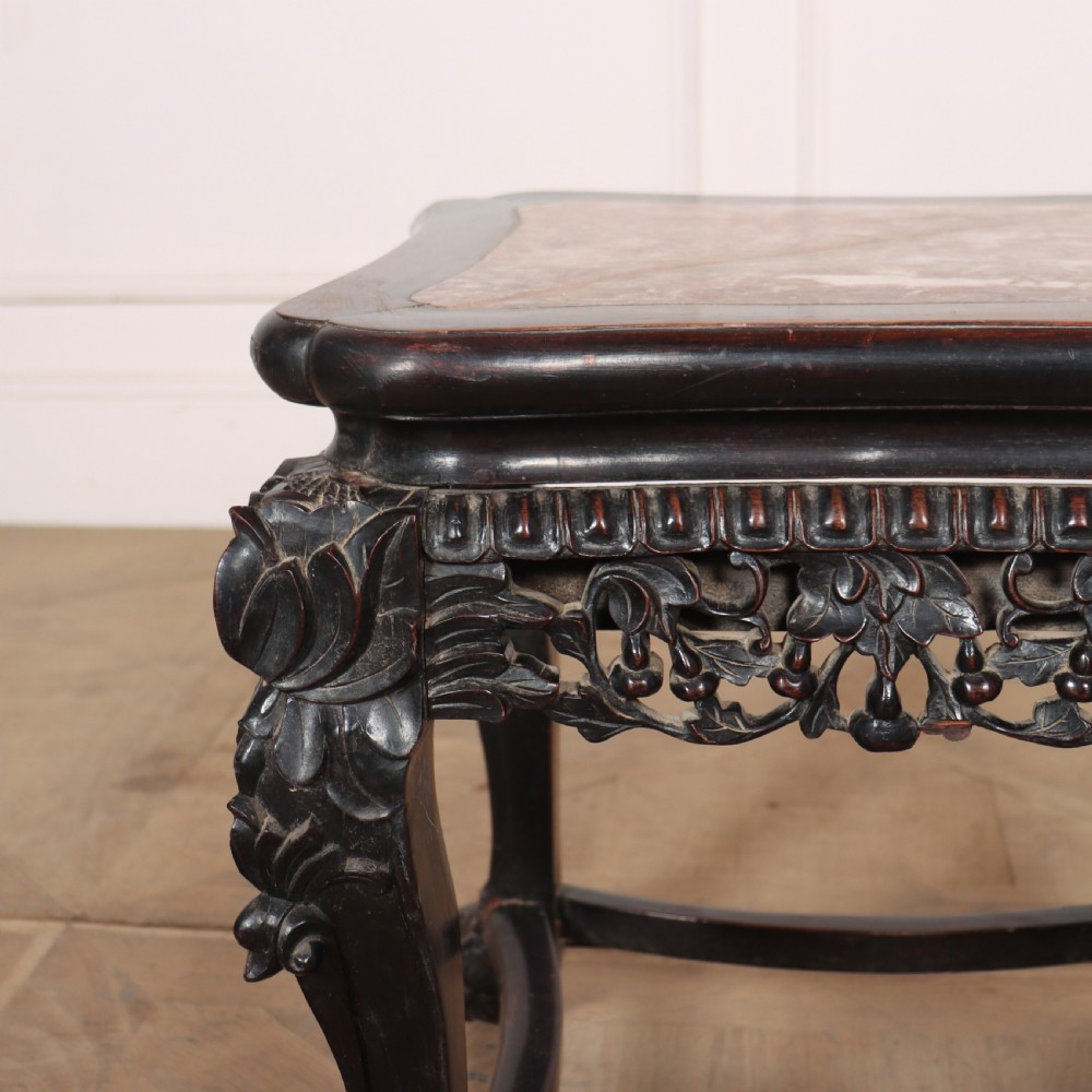 Chinese Carved Side Table View VI