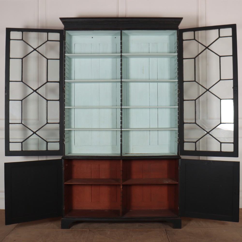 18th Century Painted Georgian Bookcase View VI
