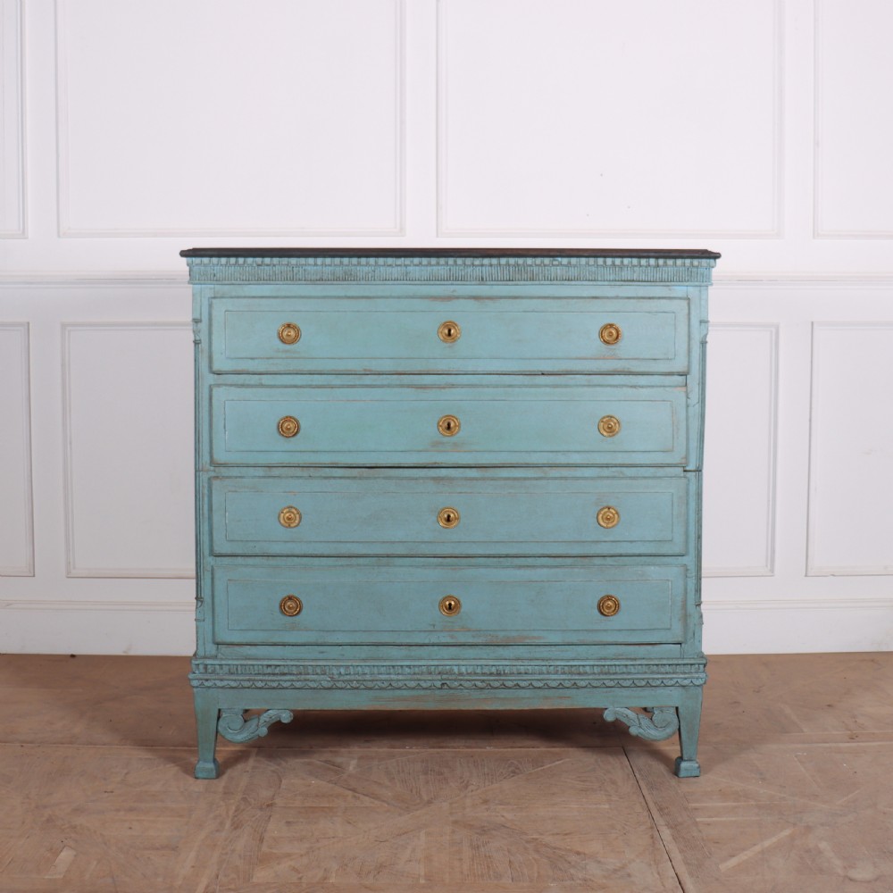 Danish Painted Oak Commode