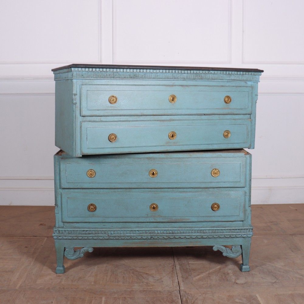 Danish Painted Oak Commode View IX