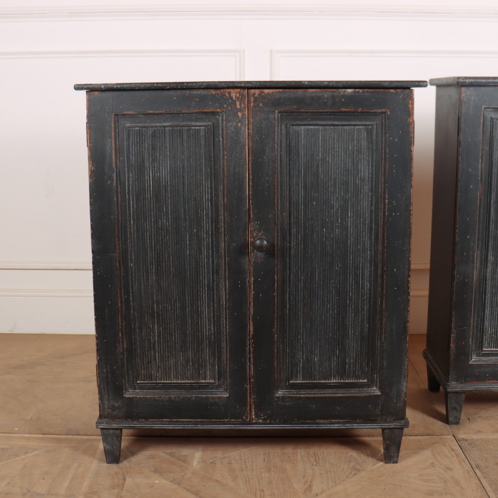 Pair of Swedish Painted Buffets View II