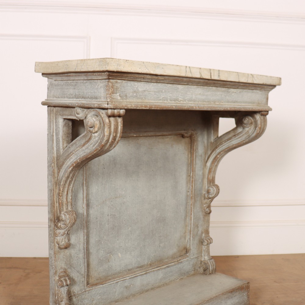 French Painted Console Table View V