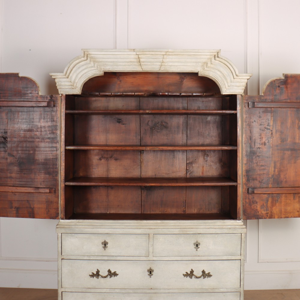 Swedish Painted Linen Cupboard View VI