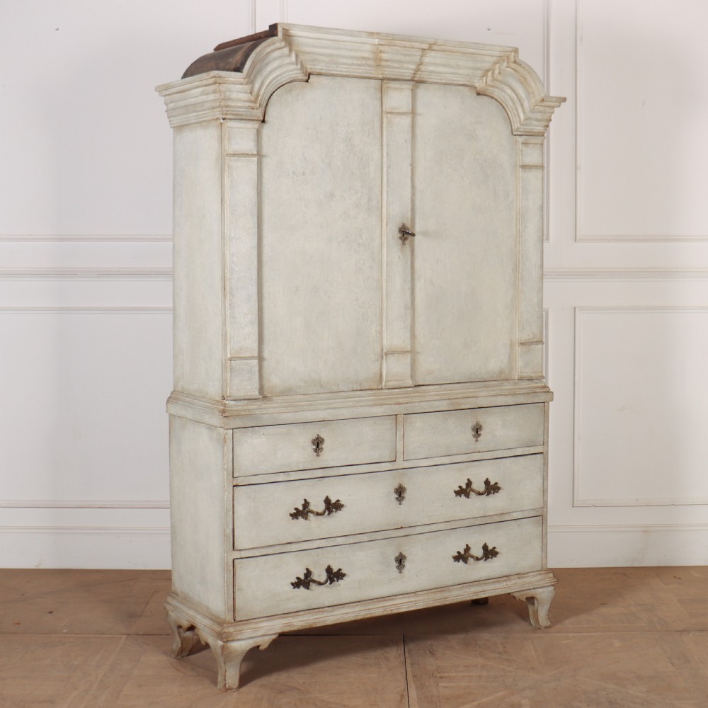 Swedish Painted Linen Cupboard View VII