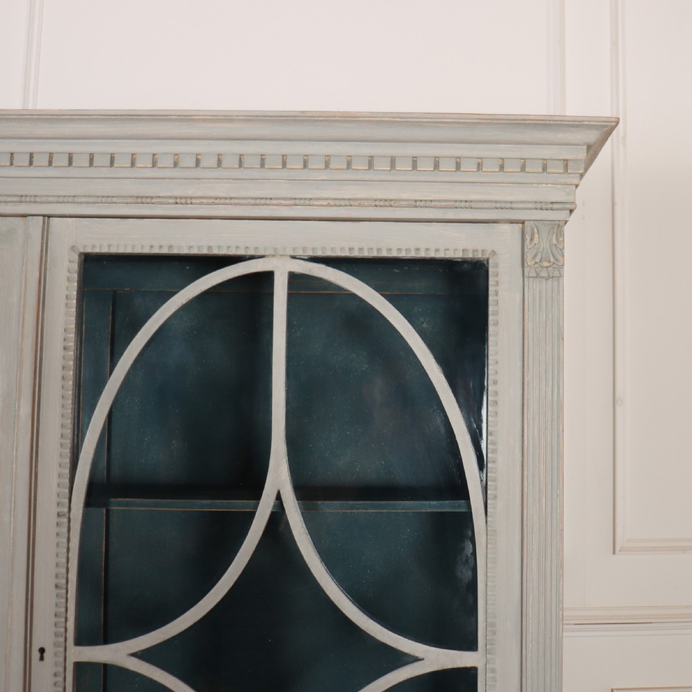 Swedish Painted Oak Vitrine View II