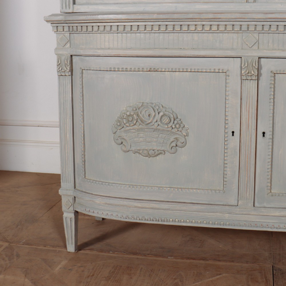 Swedish Painted Oak Vitrine View IV