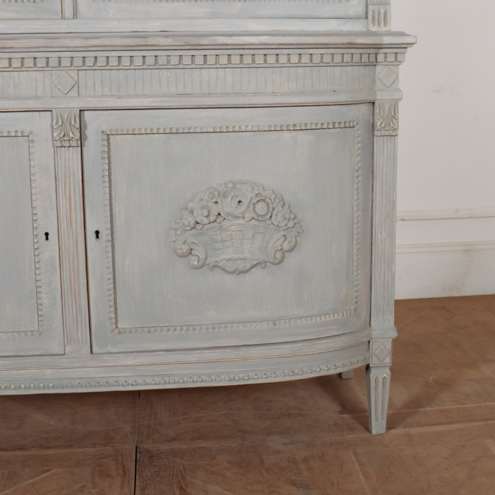 Swedish Painted Oak Vitrine View VI