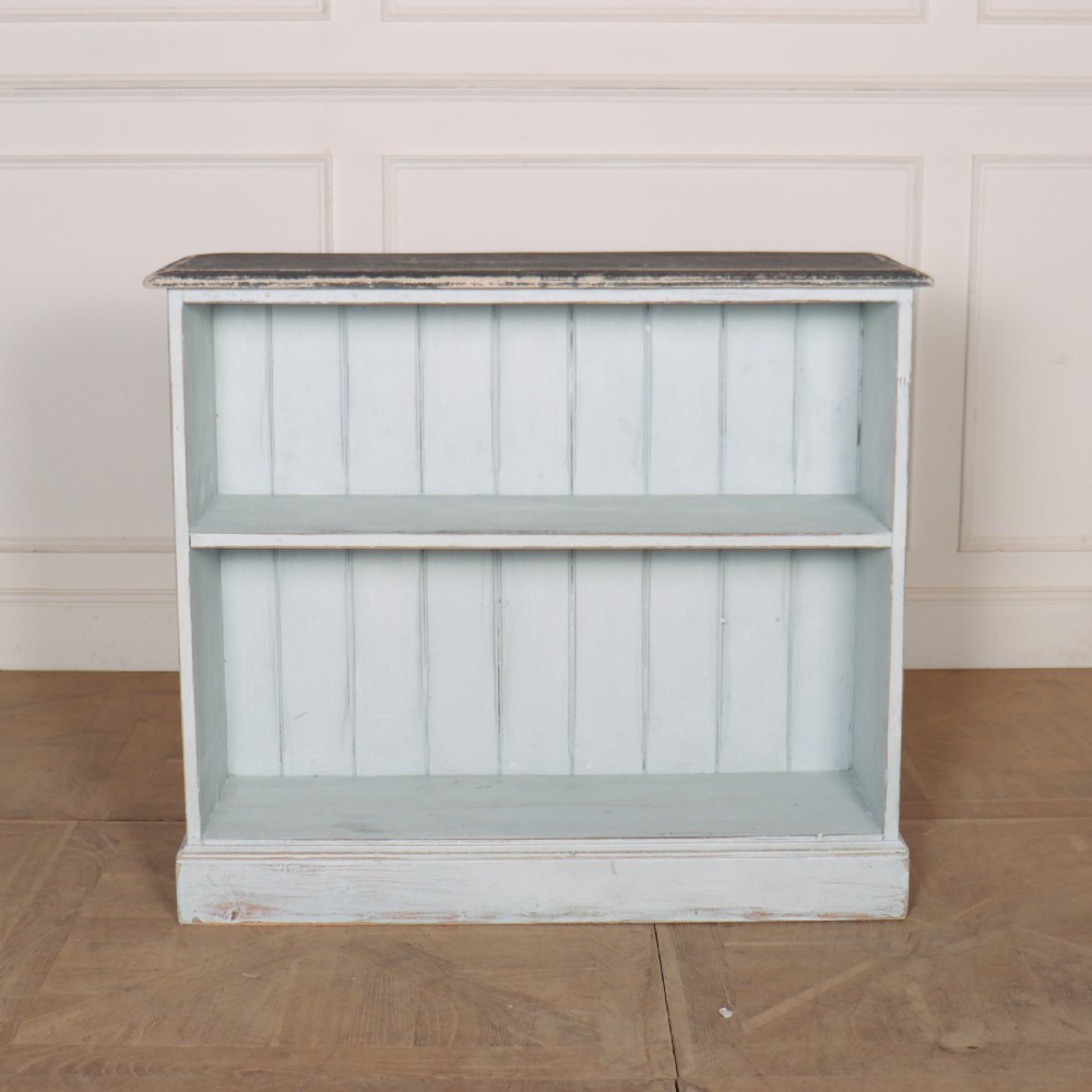 Pair of Painted Open Bookcases View III