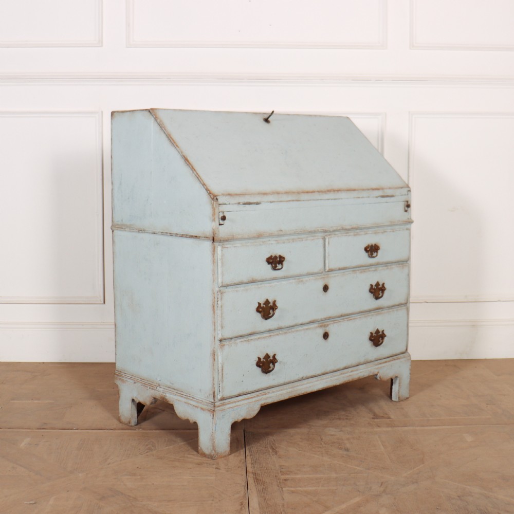 English Painted Oak Bureau