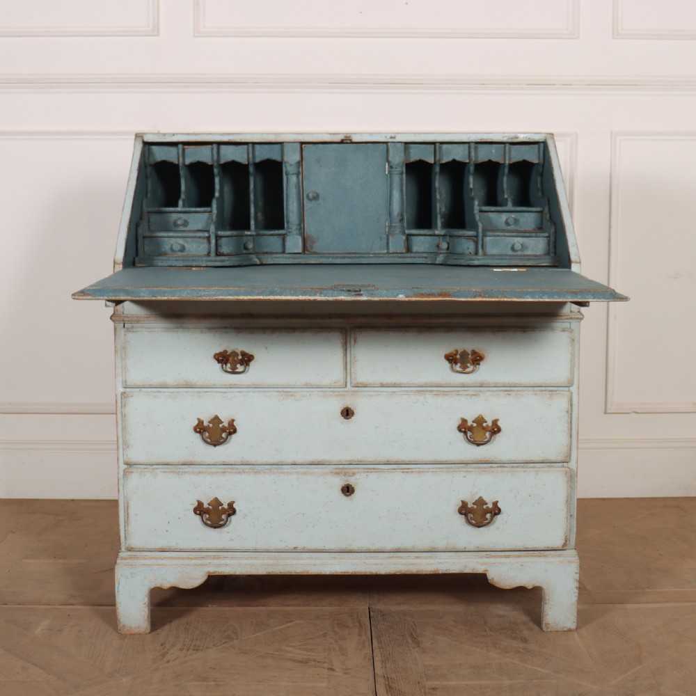English Painted Oak Bureau View V