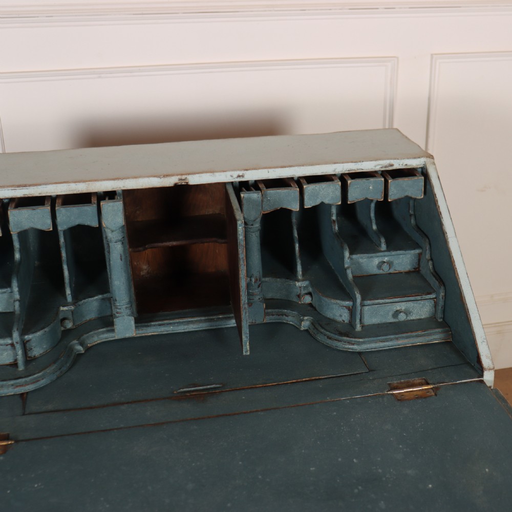 English Painted Oak Bureau View IX