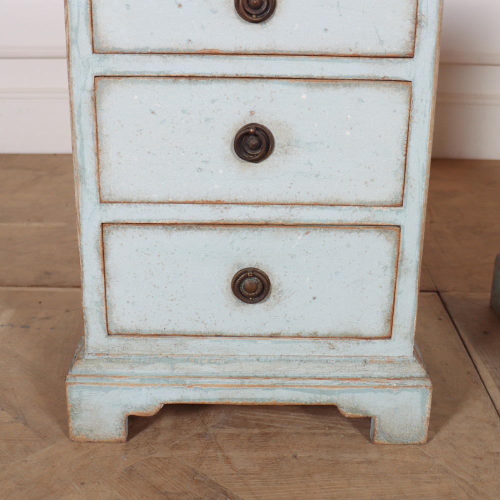 Pair of Painted Bedside Chest of Drawers View II