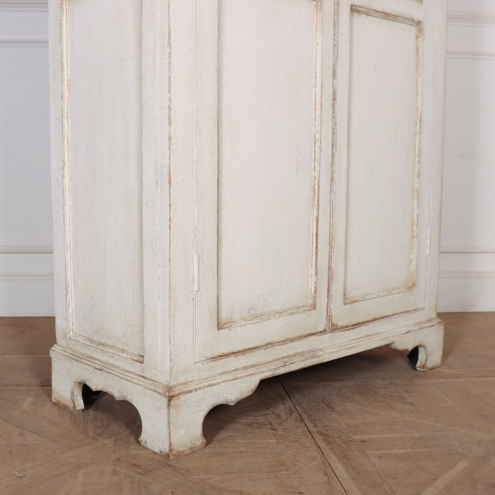 English Painted Linen Cupboard View III