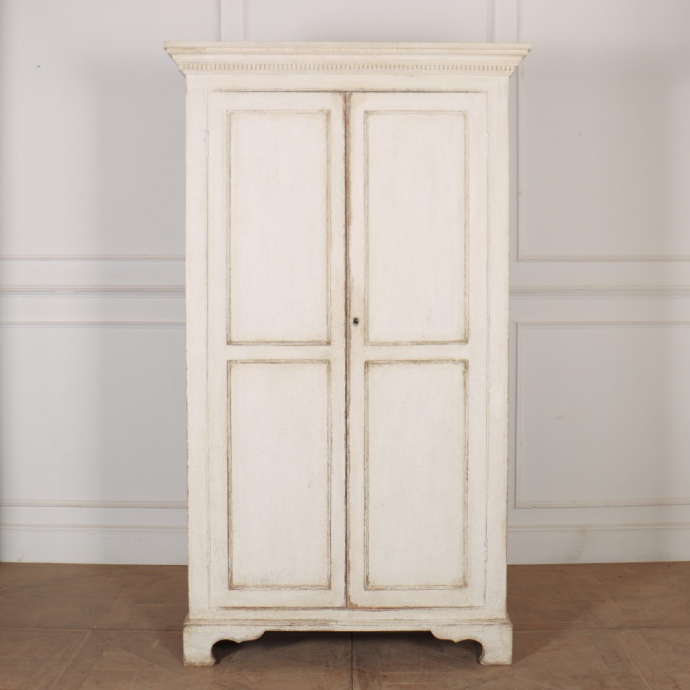 English Painted Linen Cupboard View IV